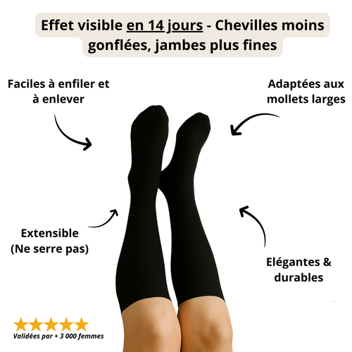 Chaussettes de contention larges Maisoya™ pour soulager la douleur