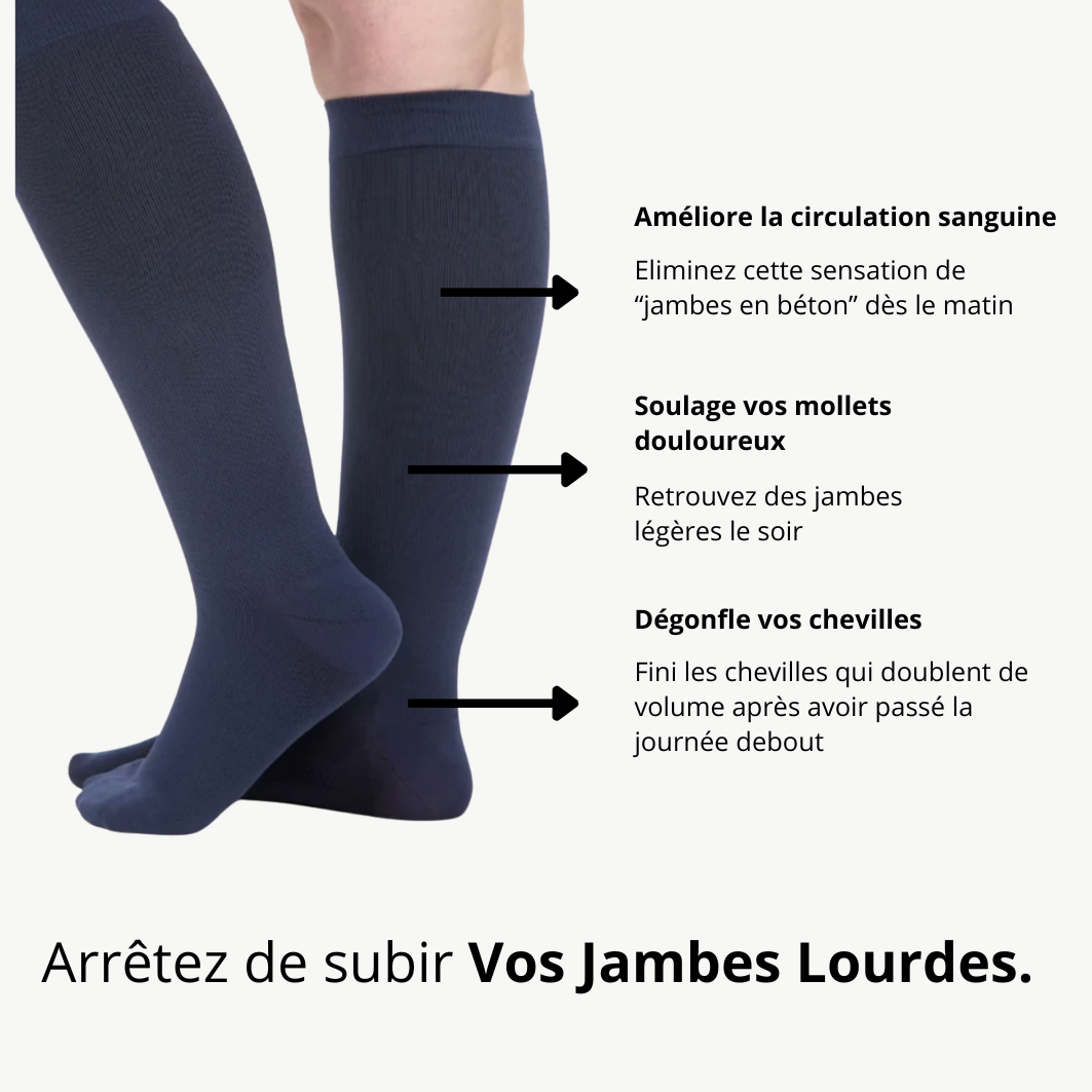 Chaussettes de contention larges Maisoya™ pour soulager la douleur