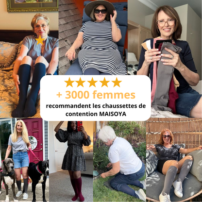 Chaussettes de contention larges Maisoya™ pour soulager la douleur