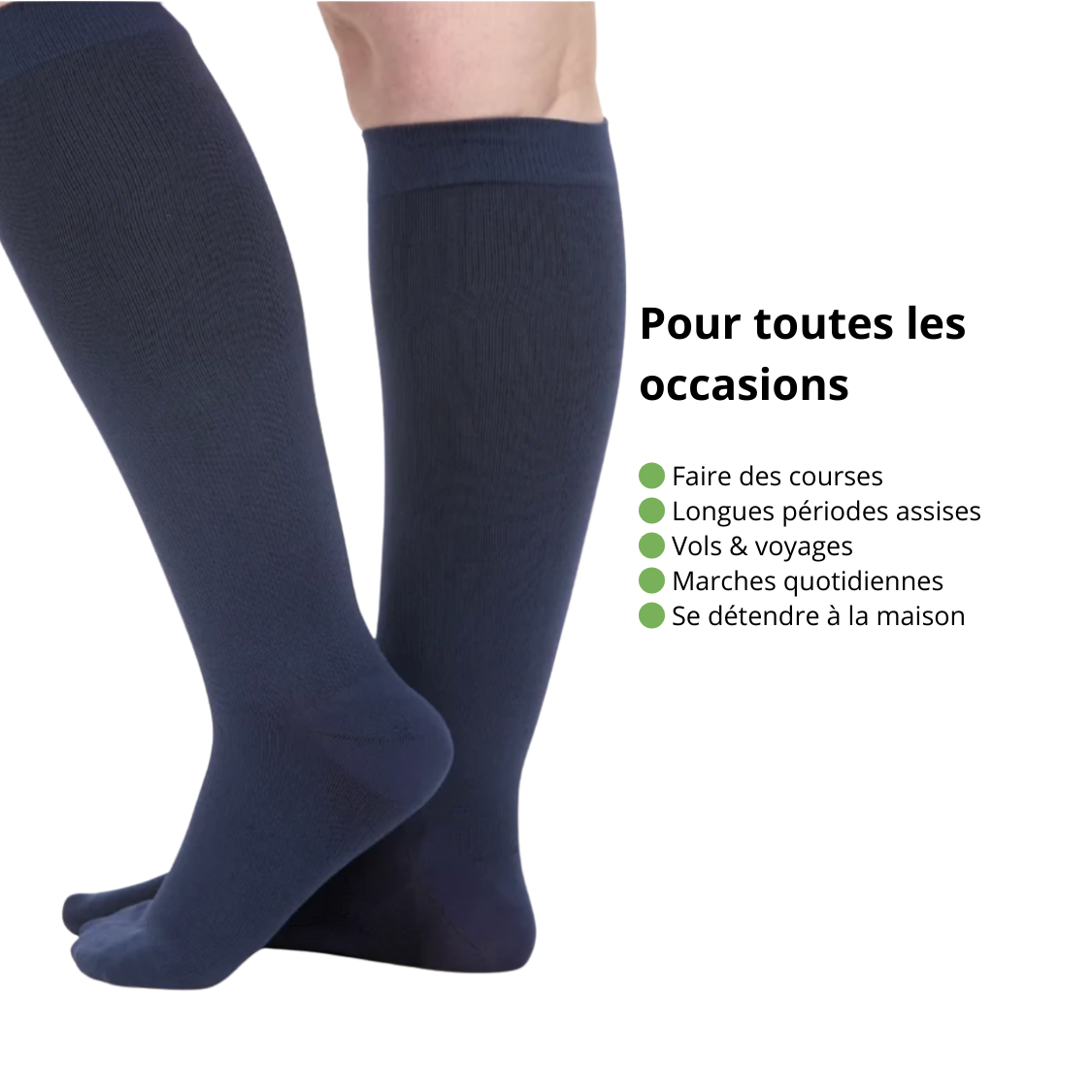 Chaussettes de contention larges Maisoya™ pour soulager la douleur