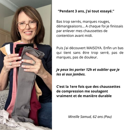 Chaussettes de contention larges Maisoya™ pour soulager la douleur